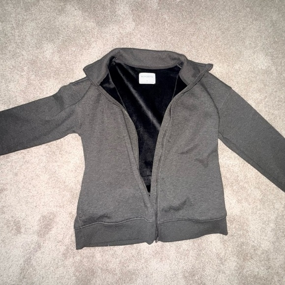 Mondetta Gray Bomber Jacket Soft Cotton Blend - Picture 1 of 4